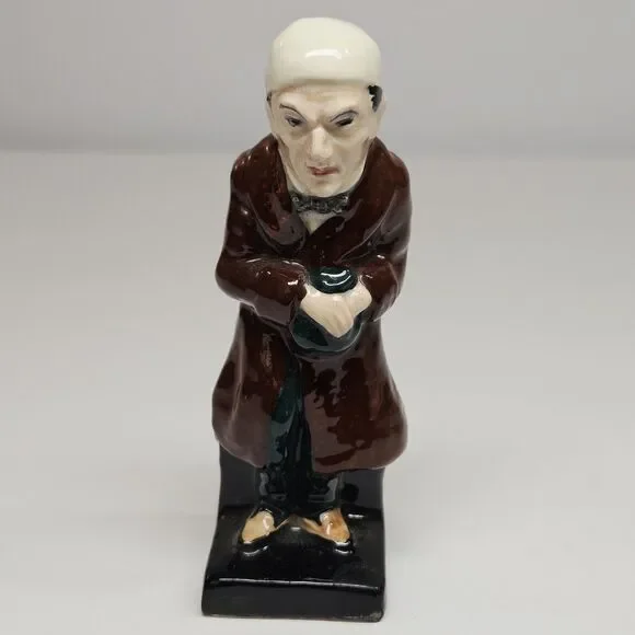 Vtg Scrooge Royal Doulton ManFigurine Charles Dickens A Christmas Carol 3D Decor - Picture 10 of 12